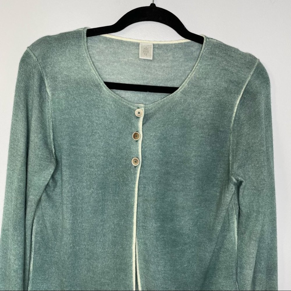 Eleventy Platinum Cashmere Cardigan Sweater Womens - Picture 2 of 12